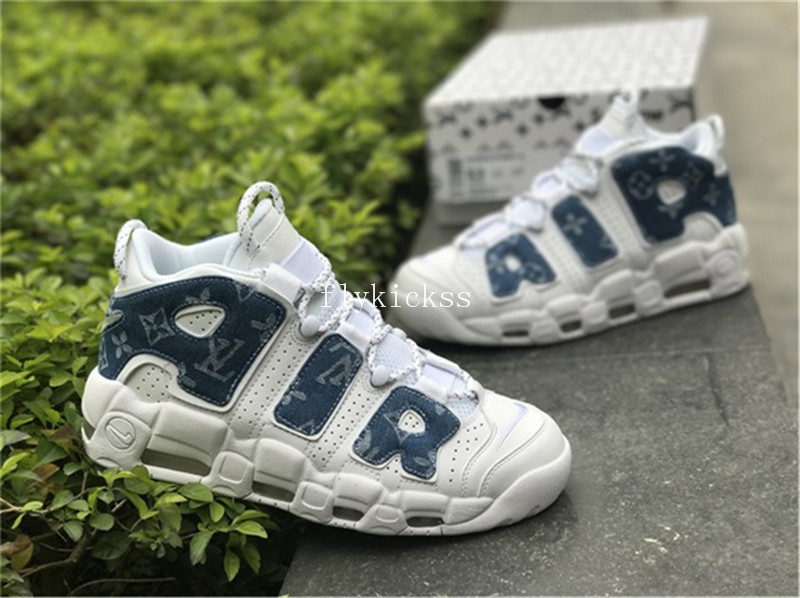 Nike Air More Uptempo 96 White Blue